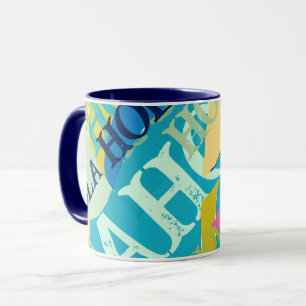 Abstrakt Colorful Hola Mugg