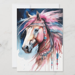 Abstrakt Colorful Horse Kort