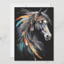 Abstrakt Colorful Horse Kort