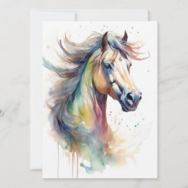Abstrakt Colorful Horse Kort