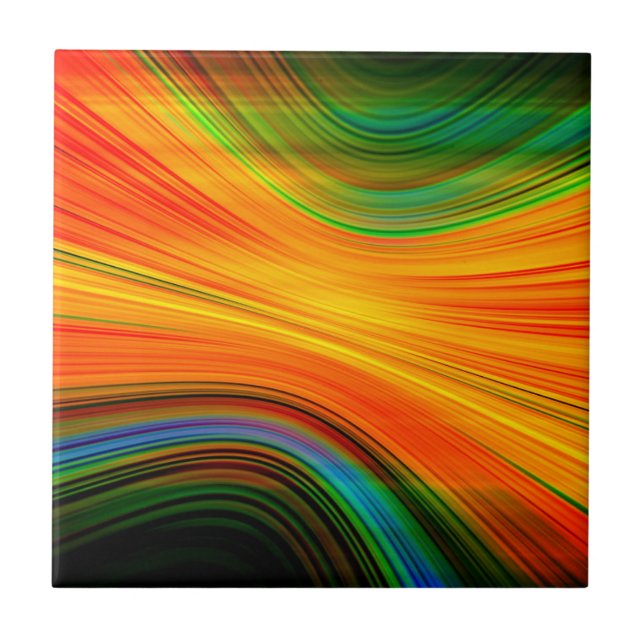 Abstrakt Colorful Light Ceramic Tile Kakelplatta (Framsidan)