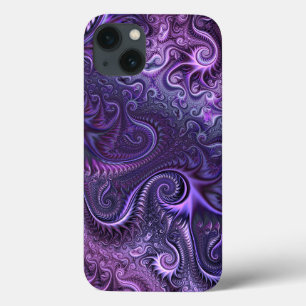 Abstrakt Colorful Lilac & Violet Spiral Mönster