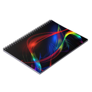Abstrakt Colorful Ljus Anteckningsbok