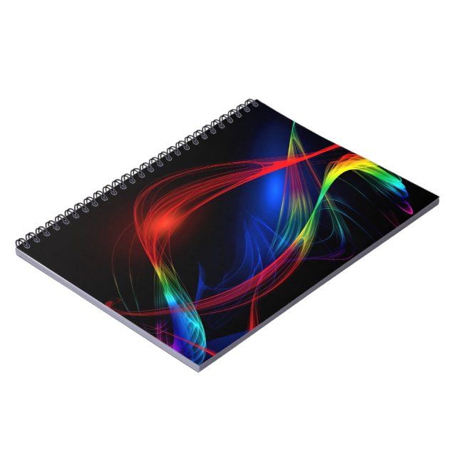 Abstrakt Colorful Ljus Anteckningsbok (Vänstra Sidan)