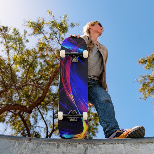 Abstrakt Colorful Ljus Skateboard - Modern (Utomhus 1)