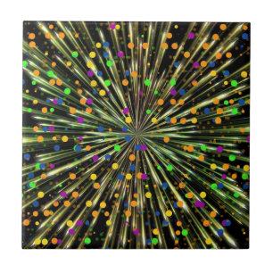 Abstrakt Colorful Ljus - vacker Kakelplatta