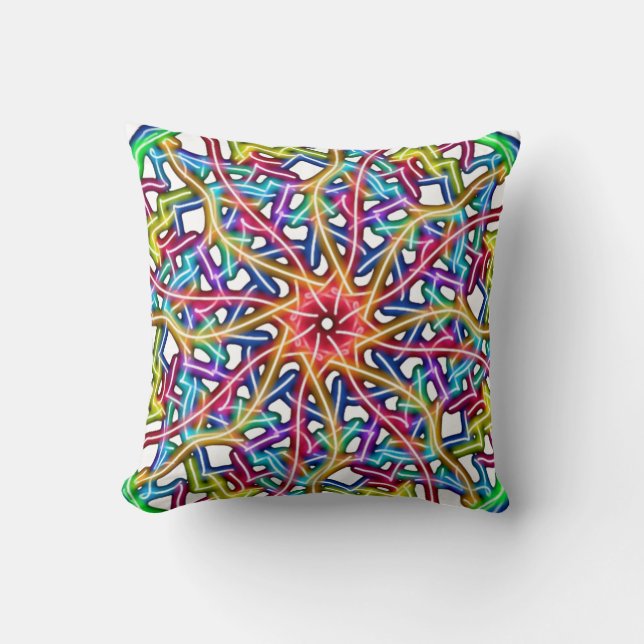 Abstrakt Colorful Mandala Kudde (Framsida)