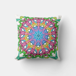 Abstrakt Colorful Mandala Kudde