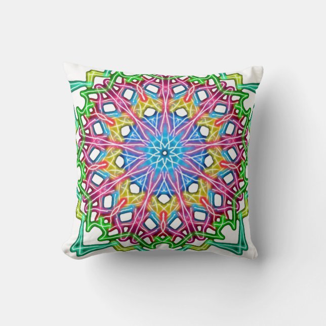Abstrakt Colorful Mandala Kudde (Framsida)