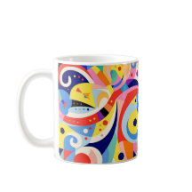 Abstrakt Colorful Mugg