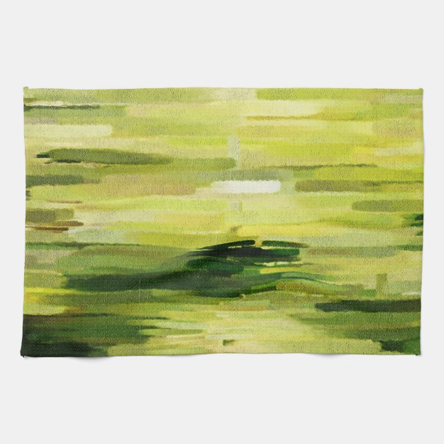 Abstrakt Colorful Painting Art Kitchen Towel Kökshandduk (Horisontell)