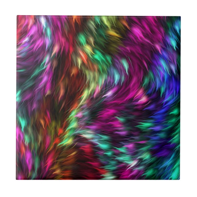 Abstrakt Colorful Päls Prismatic Background-24605 Kakelplatta (Framsidan)