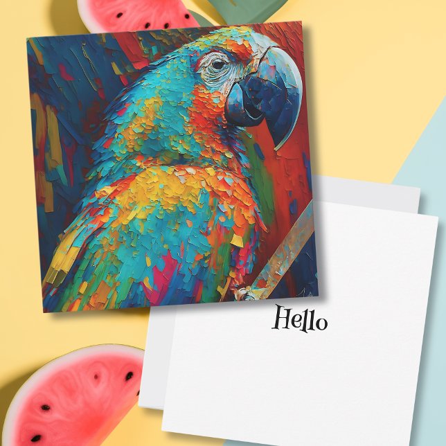 Abstrakt Colorful Parrot | Hej Bevara i Touch (Skapare uppladdad)