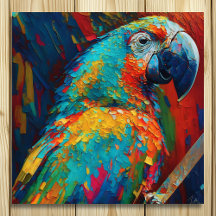 Abstrakt Colorful Parrot