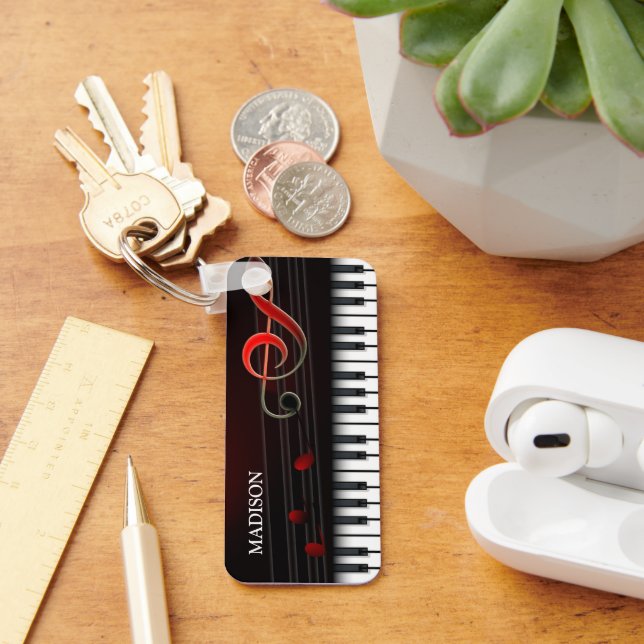 Abstrakt Colorful Piano Nyckelring (Skrivbord)