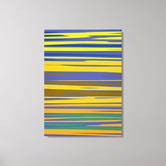 Abstrakt Colorful Rand Mönster Canvastryck (Framsida)
