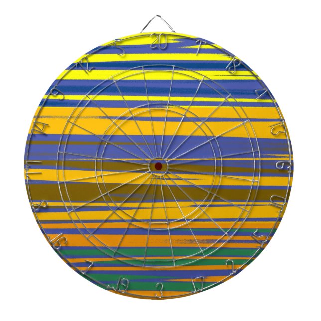 Abstrakt Colorful Rand Mönster Darttavla (Framsidan)