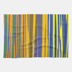 Abstrakt Colorful Rand Mönster Kökshandduk