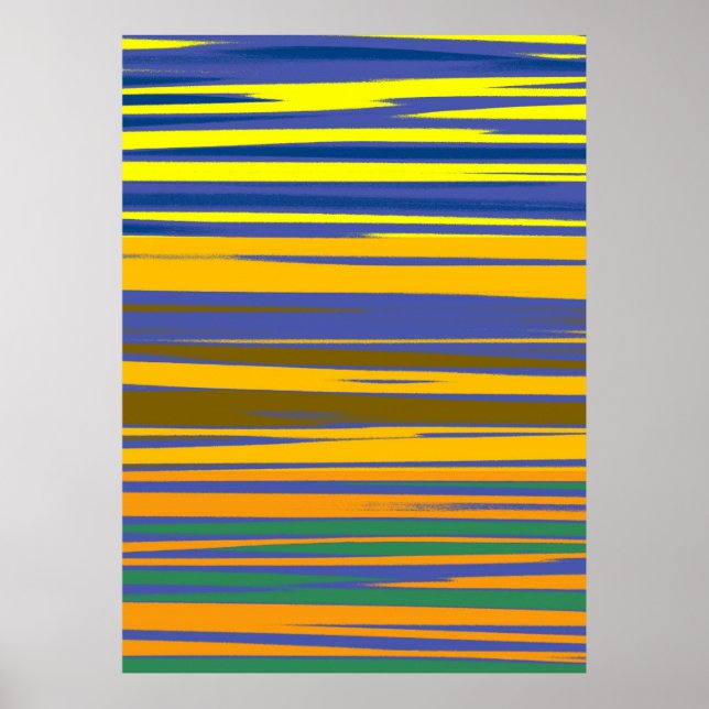 Abstrakt Colorful Rand Mönster Poster (Framsidan)