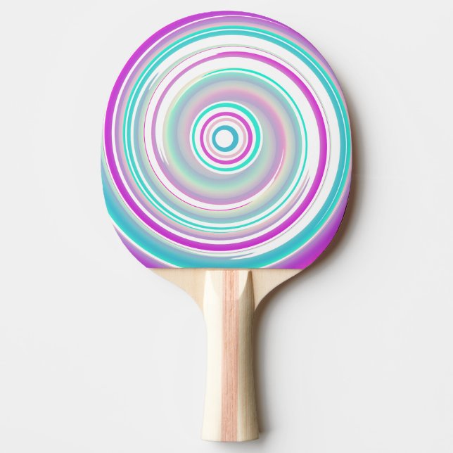 Abstrakt Colorful Swirl Pingisracket (Framsidan)