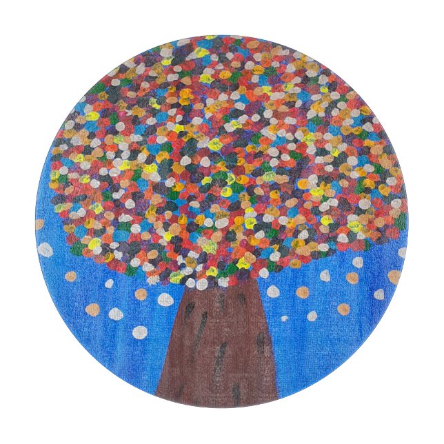 Abstrakt Colorful Träd (Framsidan)