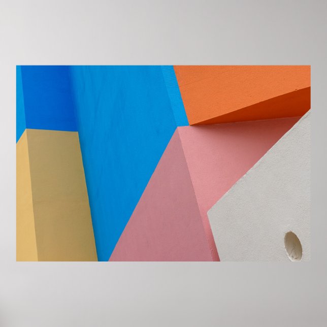 ABSTRAKT COLORFUL URBAN WALL POSTER (Framsidan)