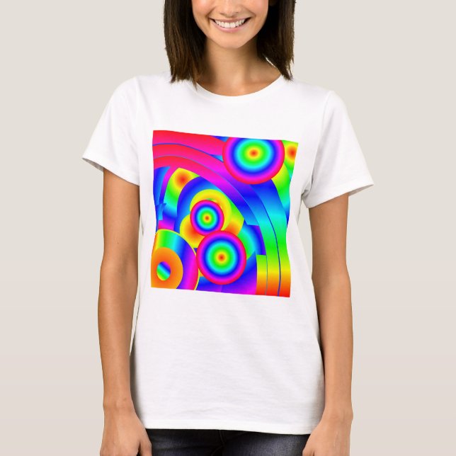 Abstrakt Comet T Shirt (Framsida)