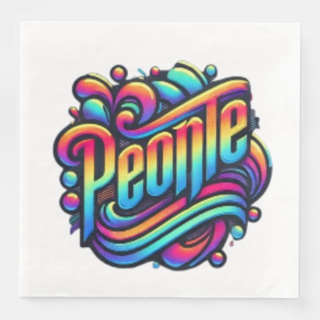 Abstrakt Connection: A World of People United Pappersservett (Framsida)