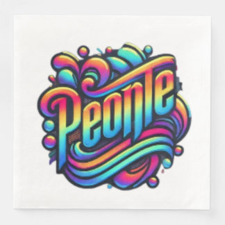 Abstrakt Connection: A World of People United Pappersservett