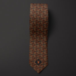 Abstrakt Copper Mandala Monogram Slips