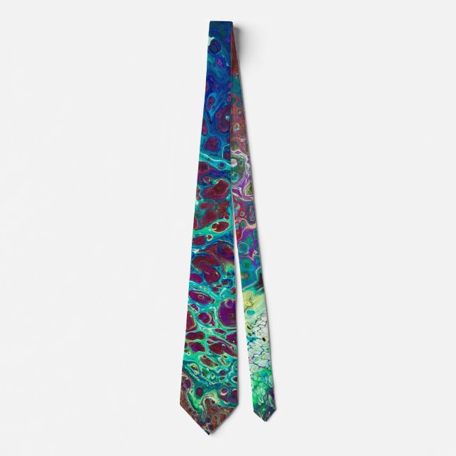 Abstrakt Coral Ocean Tie Slips (Framsida)