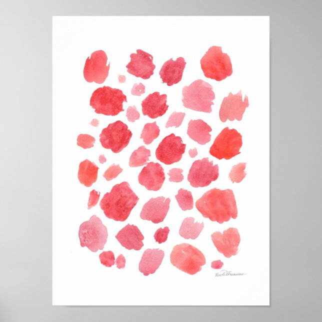 Abstrakt Coral Poster (Framsidan)