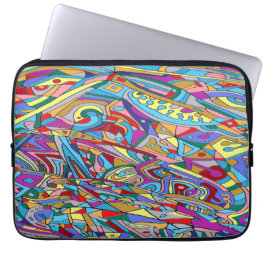 Abstrakt Coral Sea Poster akrylutskrift Laptop Fodral