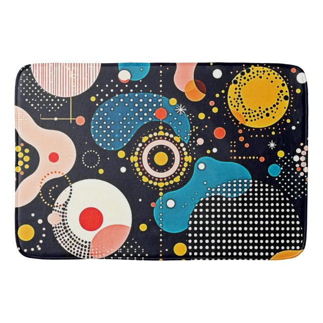 Abstrakt Cosmic Dance Badrumsmatta (Framsidan)