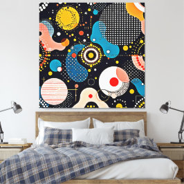 Abstrakt Cosmic Dance Canvastryck