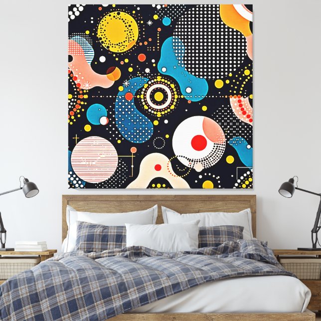 Abstrakt Cosmic Dance Canvastryck (Insitu (sovrum))