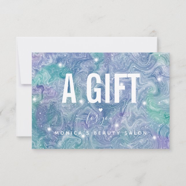 Abstrakt Cosmic Galaxy Universe Beauty Salon Glam (Framsida)