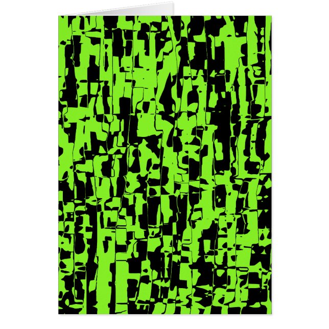 Abstrakt Crackle Hälsningskort (Framsidan)