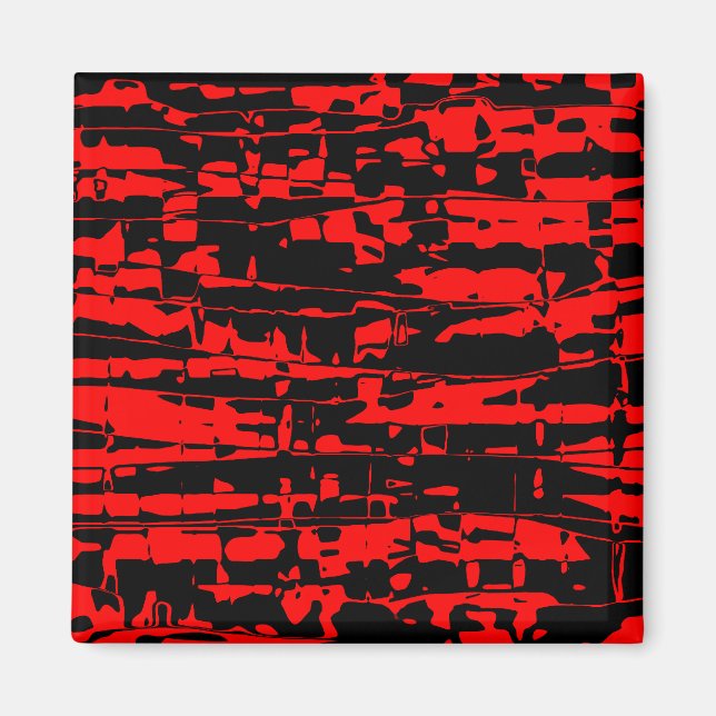 Abstrakt Crackle Magnet (Framsidan)