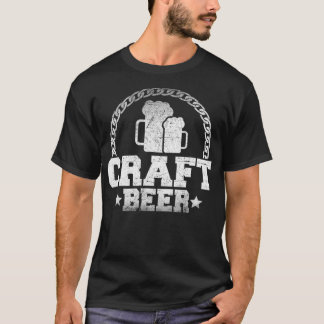 Abstrakt Crawing of Cheerful Beer Artwork - T Shirt
