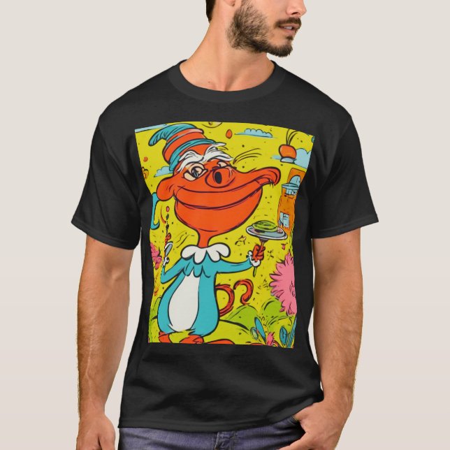 Abstrakt Crokodile T-Shirt (Framsida)