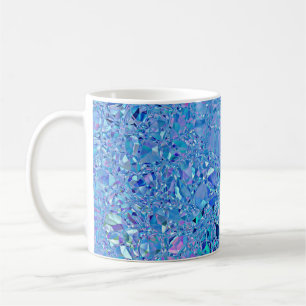 Abstrakt Crystal Turcos och Blue Kaffemugg
