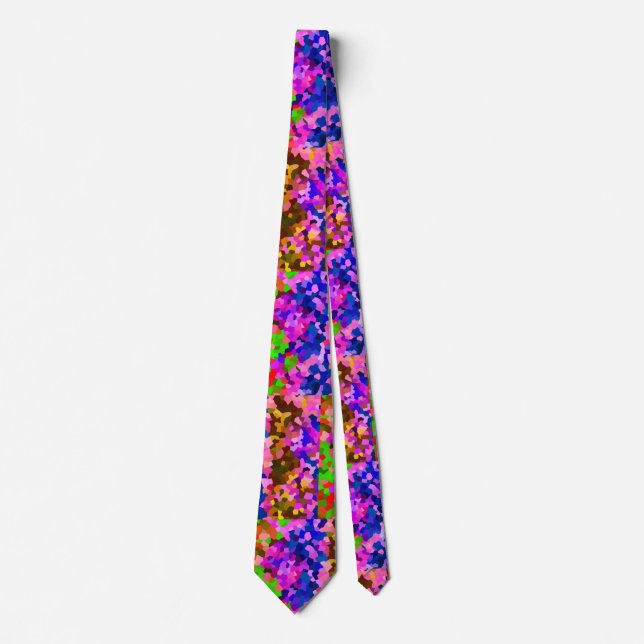 Abstrakt Crystaline Vibrant Mosaic Mönster Slips (Framsida)