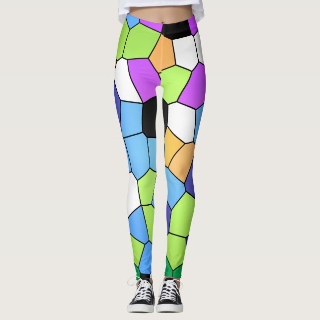 Abstrakt Crystals - bakgrund Leggings (Framsida)
