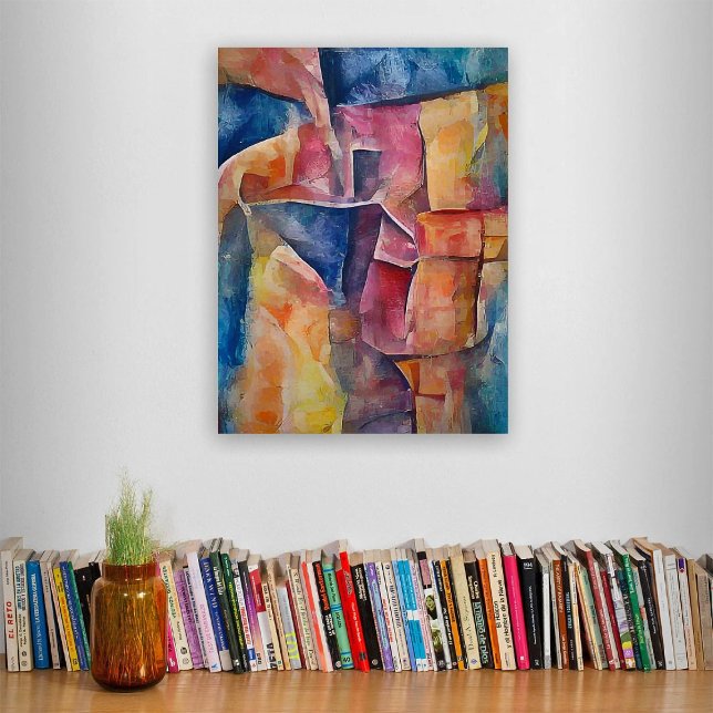 Abstrakt Cubism Series - One Canvastryck (Skapare uppladdad)