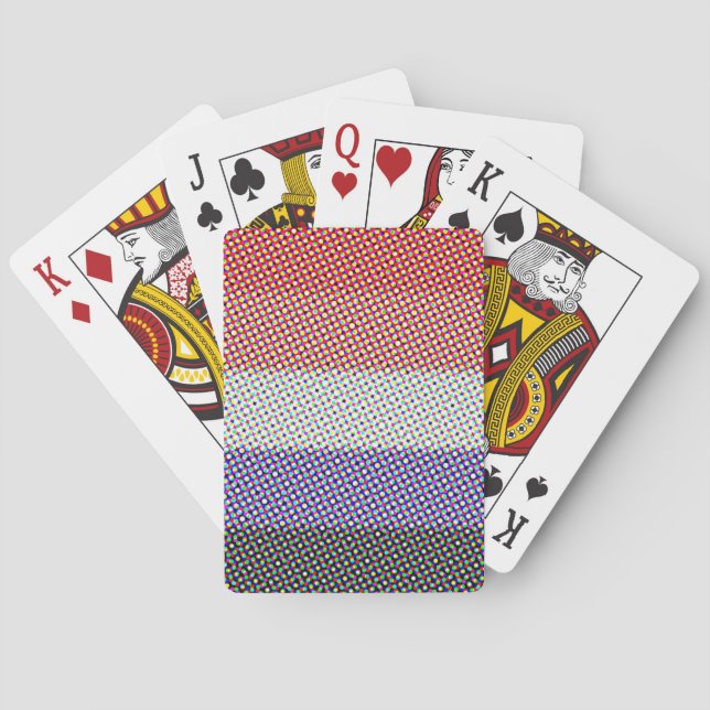 Abstrakt Cupioromantisk Prideflagga   Casinokort (Baksidan)