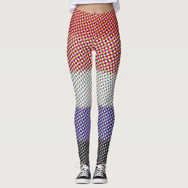 Abstrakt Cupioromantiskt Pride Flagga Leggings (Framsida)