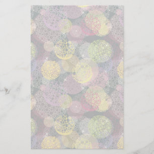 Abstrakt Cute Polka-punktcirkel Brevpapper