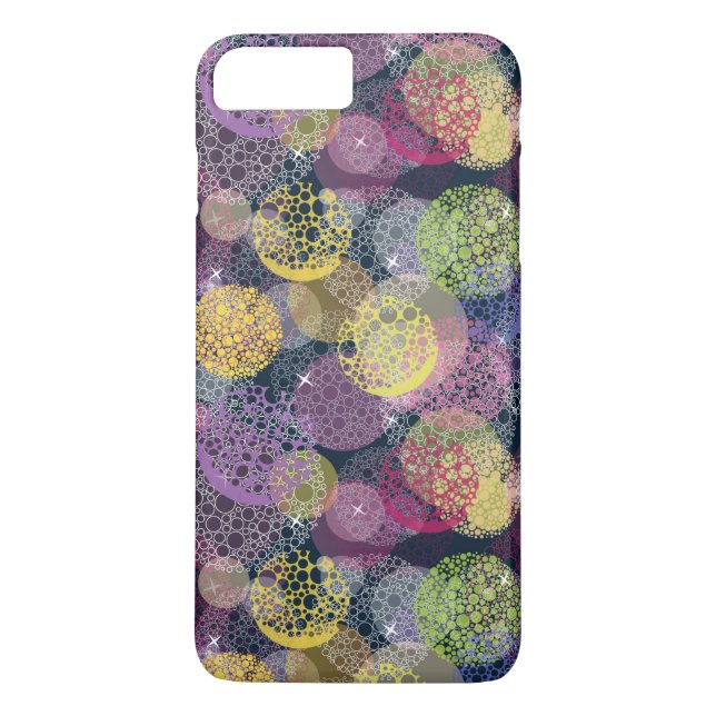 Abstrakt Cute Polka-punktcirkel Case-Mate iPhone Skal (Baksida)