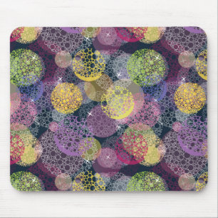 Abstrakt Cute Polka-punktcirkel Musmatta